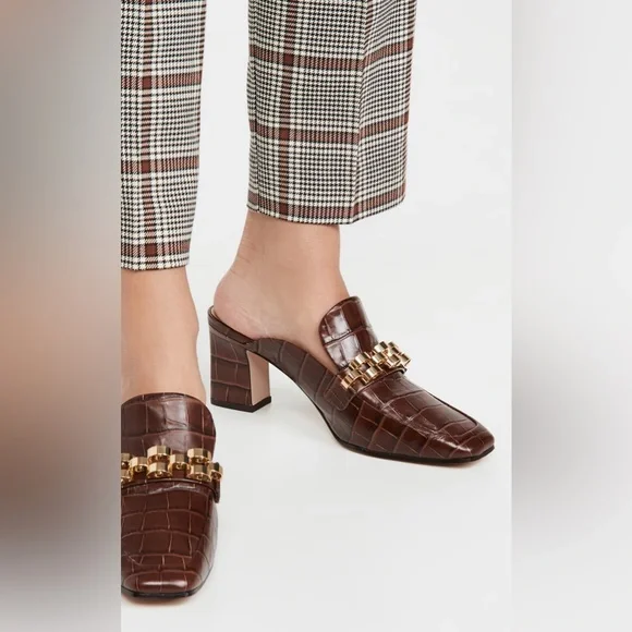 Veronica Beard Bera Mules in Espresso - Picture 7 of 7